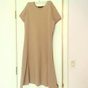 Cashmere shirt sleeve dress